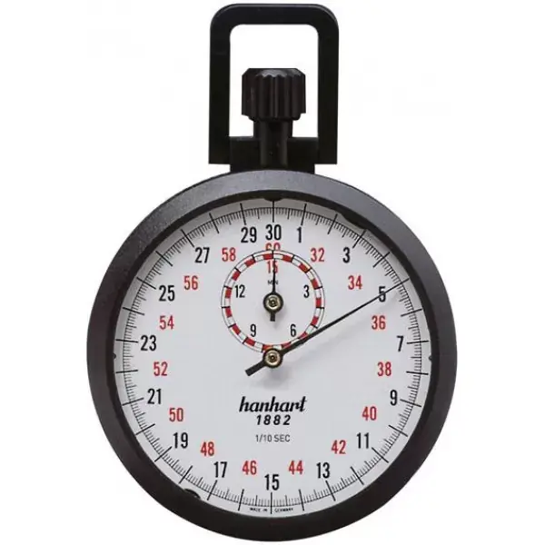 Přesné mechanické stopky 1/100-min. 30min. HANHART Přímo Od Výrobce