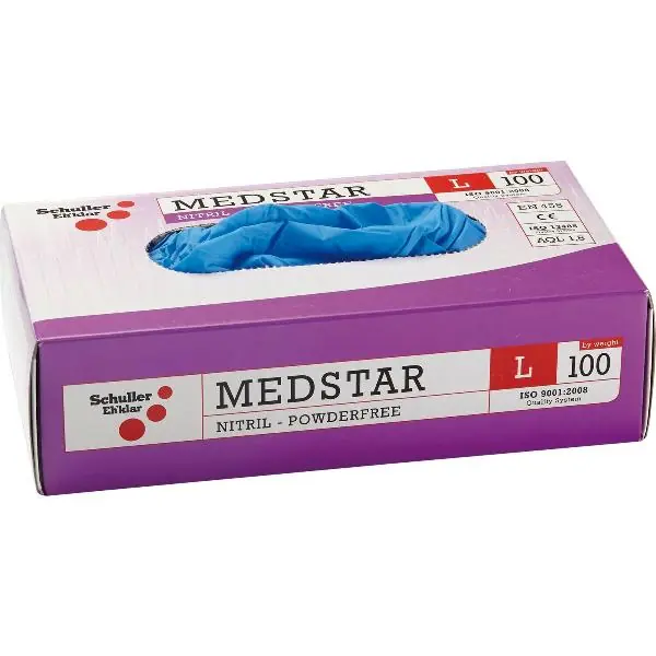 Bezpečná Platba SCHULLER jednorázové rukavice Med nitrilové XL (100 ks)