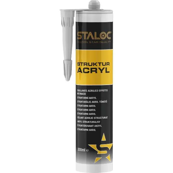 Ověřený STALOC strukturální akryl, 310 ml, bílá