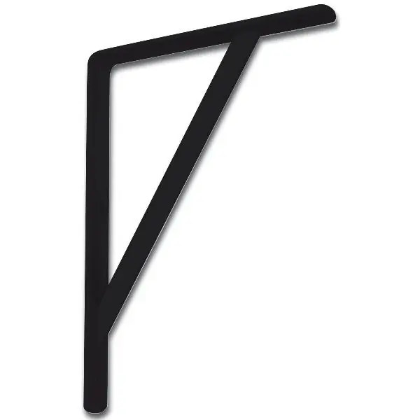 Top Prodej Konzole pro vysoké zatížení - výztuha, v. 295 mm hl. 205 mm, ocel černá pr. lak.