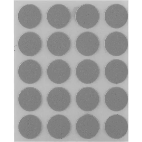 Levný Samolepicí krytky ø 13 mm, 20 kusů, plast, šedá