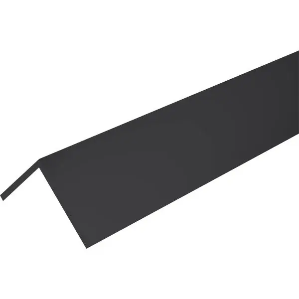 Hliníkový úhelník AlMgSi0,5 eloxovaný E6/C35 rovnoramenný 20/20/2 mm, černý Vysoce Kvalitní