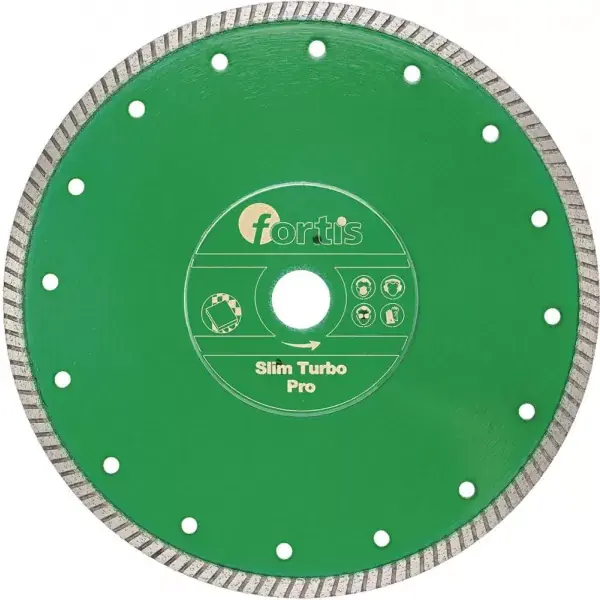 Diamantový Kotouč řezný Slim Turbo Pro Ø 230 mm turbosegment 7 mm vrtání 22,2 mm FORTIS Originální