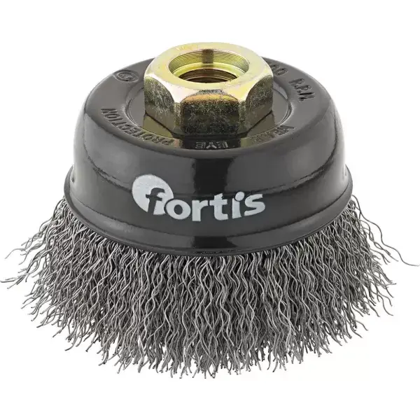 Kartáč hrncový ocel drát 60x0,3mm zvlněný M14 FORTIS Vrácení Zdarma