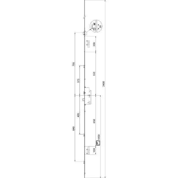 Nejlepší Volba MACO vícebodový zámek Z-TS 4B PZ92 čtyřhran 8 štulp 16 mm DM 40 ocel