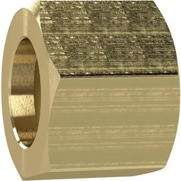 Převlečná matice, mosaz 6-hran G1/2" na průchodku, hadice, vnitřní Ø 6/9mm RIEGLER Finální Výprodej