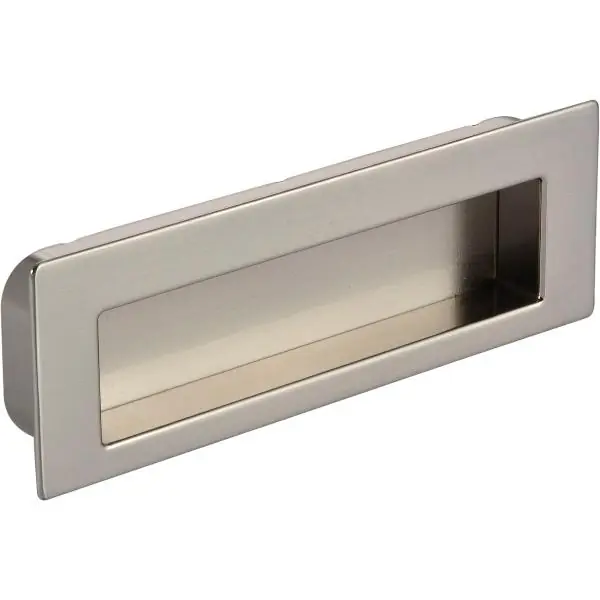 Aktuální Úchytková mušle Nicola, šířka 112, rozměr zap. 106,5 x 31 mm, ponikl. jemný brus