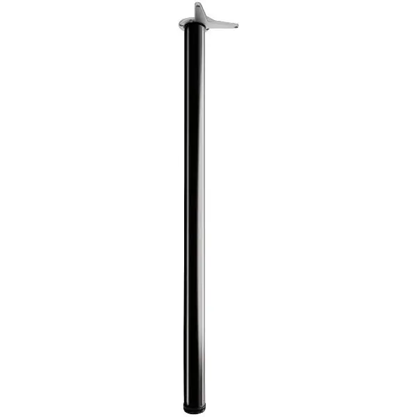 Noha stolu kulatá 60 x 1100 mm ocel černě leskle lakovaná Akční Nabídka