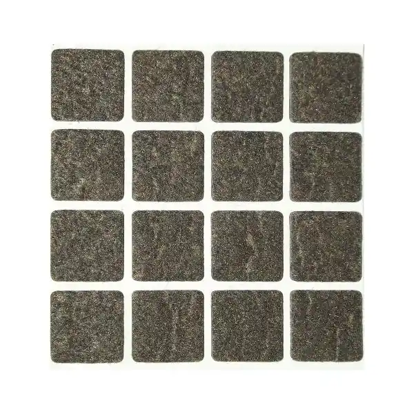 Filcový kluzák 22 x 22 x 3 mm samolepicí hnědý Nízká Cena