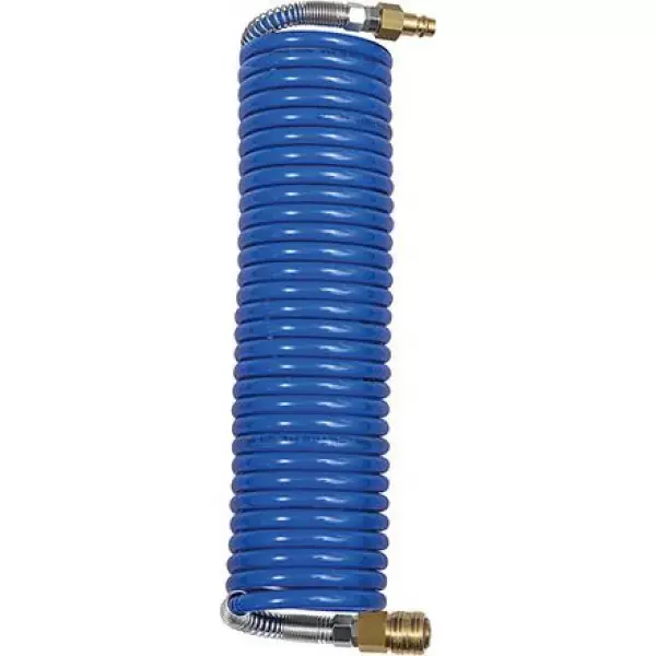Novinka Spirálová hadice z PU, + rychlospojky + ochrana proti zalomení NW7,2 8x6mm, 5m RIEGLER
