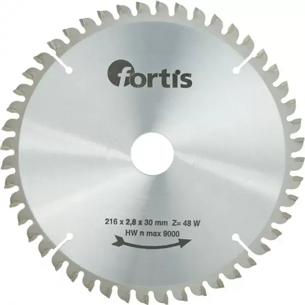 Super Cena Kotouč pilový 216x3,0x30mm Z48W negativní zuby HW Fortis