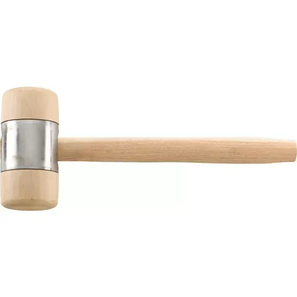 Cenově Výhodný Dřevěné kladivo DIN 7462B Hlava D 70x140mm s kovovým pláštěm FORTIS