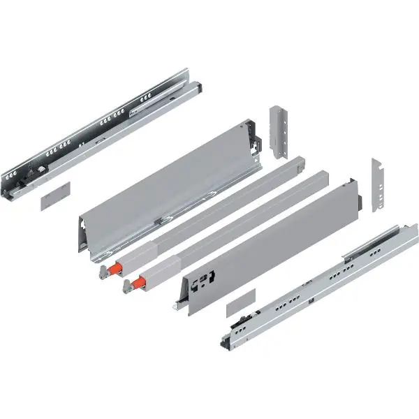 BLUM TANDEMBOX antaro sada C-reling, BLUMOTION M, délka 450, 30kg, šedá Akce