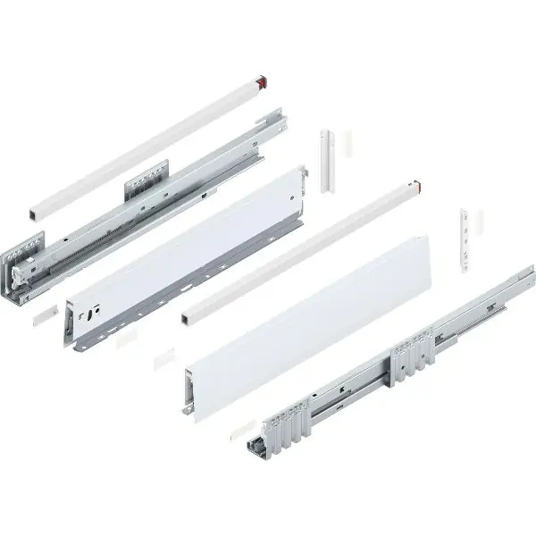 Odeslání Ihned BLUM MERIVOBOX sada výška E-reling, BLUMOTION B, 40kg, délka 500mm,hedv. bílá