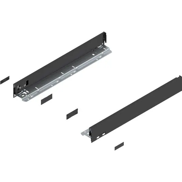 Výprodej BLUM LEGRABOX pure sada výška N, BLUMOTION S, 40kg, délka 500, karbonově černá