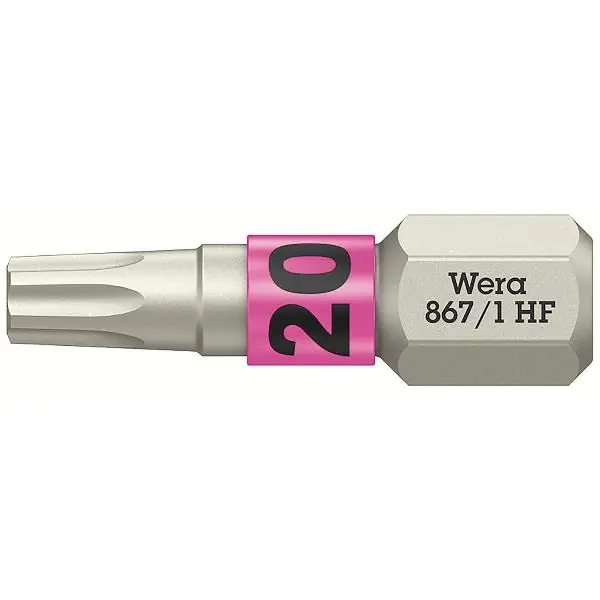 Autentický WERA nástavec bit 867/1 HF 1/4" šestihran TX 20/25 mm Torx®