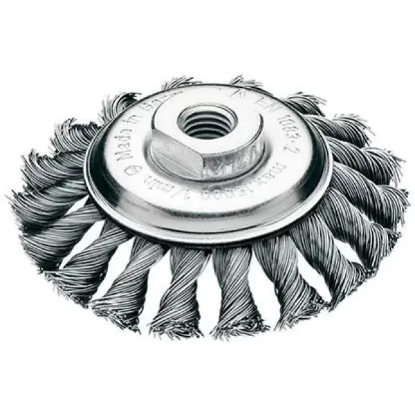 Kužel.kartáč ocel.drát 100x12mm,splét.0,5mm Lessmann Omezená Nabídka
