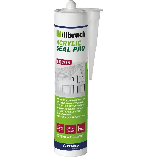 Illbruck stavební akryl LD705 20% 310ml, bílý Sezónní Sleva