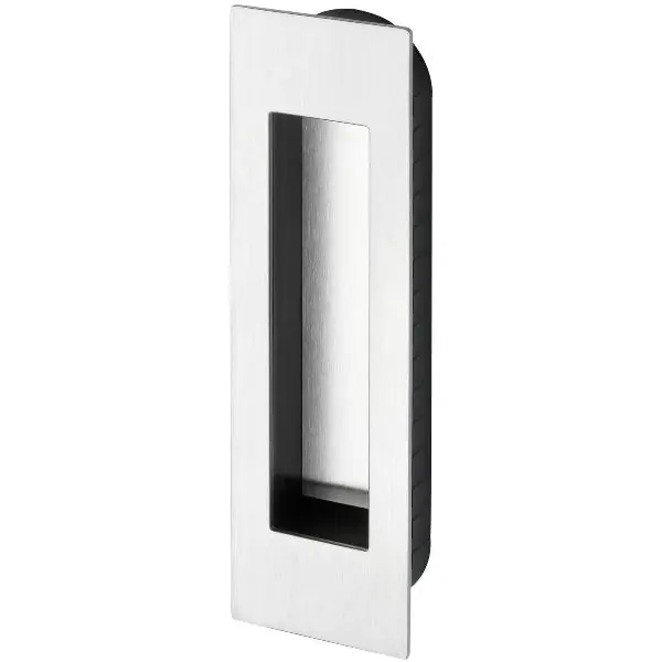 MARCHESI mušle pro posuvné dveře hranatá 155 x 45 x 2 mm, nerez matná Tovární Cena