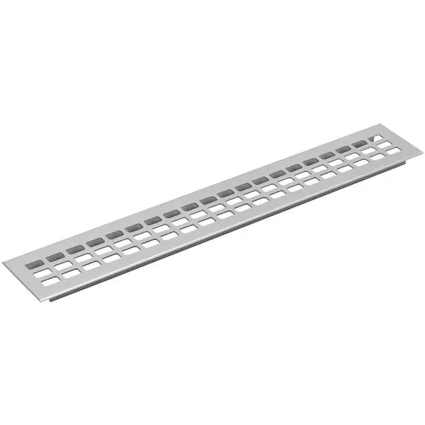 Větrací mřížka 1000 x 80 mm hliník přírodní elox Poslední Šance
