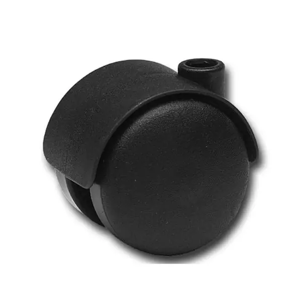 Kup Teď Dvojité řiditelné kolečko plast 50 mm 50 kg černé