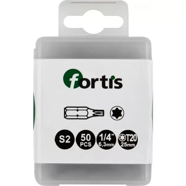 Sleva Sada bitů TORX® T20x25mm / bal.50ks / FORTIS