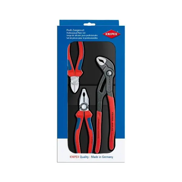 Ihned K Objednání KNIPEX sada kleští 3dílná, kombinované, boční štípací, KNIPEX Cobra®