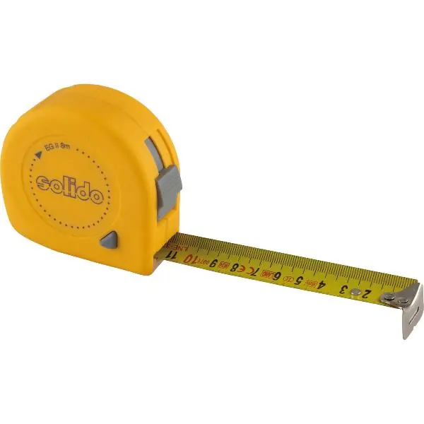 Ověřený SOLIDO měřicí pásmo 8 m x 25 mm osvědčení EG přesnost II