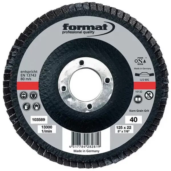Lamelový kotouč 6 stupňů vypouklý 180mm K60 FORMAT Finální Výprodej