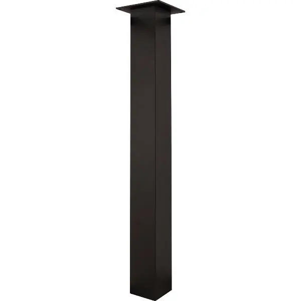 Nová Kolekce Noha stolu 70x70 mm, d 720 mm, hliník černý, deska ocel 120x120 mm