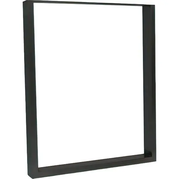 Doprava Zdarma Stolová podnož obdélníková 580 x 710 mm, ocel černá
