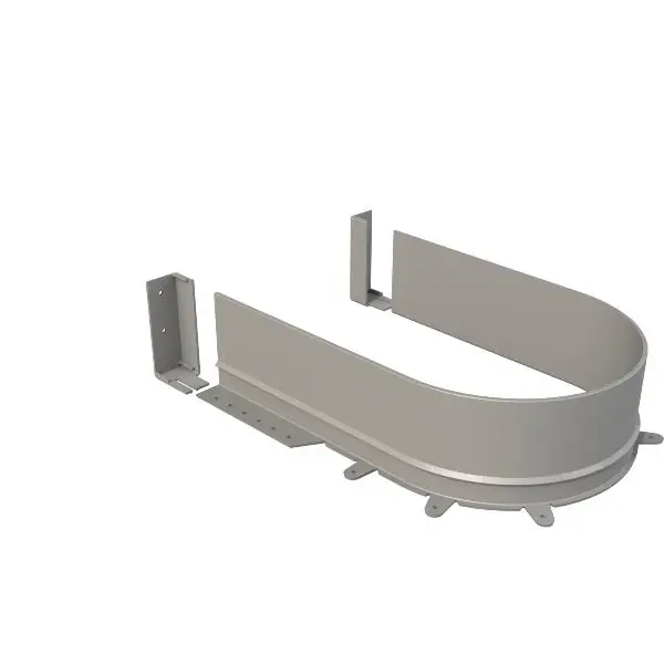 Syphon flex, plastový profil pro dřezový odpad, šedý, dno 18/19 mm Vysoce Kvalitní