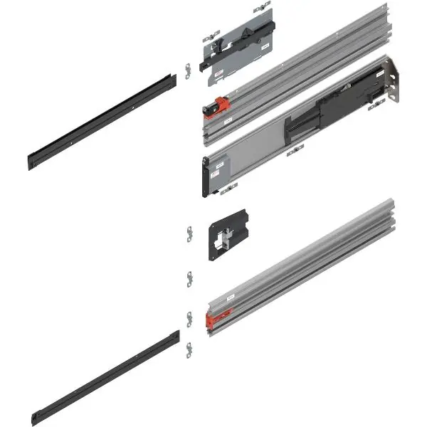 BLUM REVEGO uno sada lišt kapsy 600 mm, pravá Výprodej