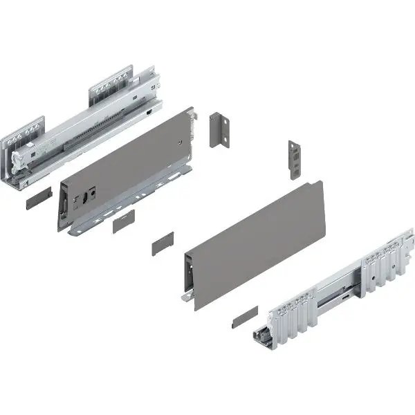 BLUM MERIVOBOX sada výška M, BLUMOTION B, 40kg, d. 270, indium šedá Akční Cena
