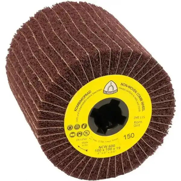 Brusný lamelový váleček s plstí NCW600 K100 100x100x19mm Klingspor Expresní Doručení