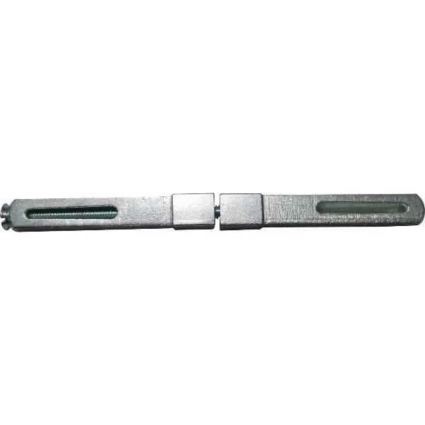 Výprodej Čtyřhran dělený, 110 mm, odsazení z 9 na 8 mm, ocel žlutě pasivovaná