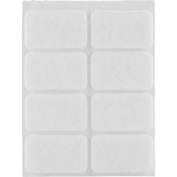 Časově Omezené Filcový kluzák 36 x 22 x 3 mm samolepicí bílý