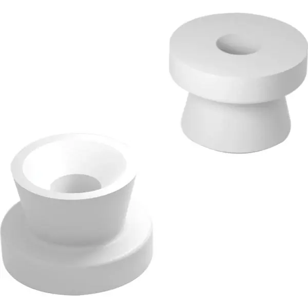 Klínová spojka - čep, tvrdý plast bílá Značkový