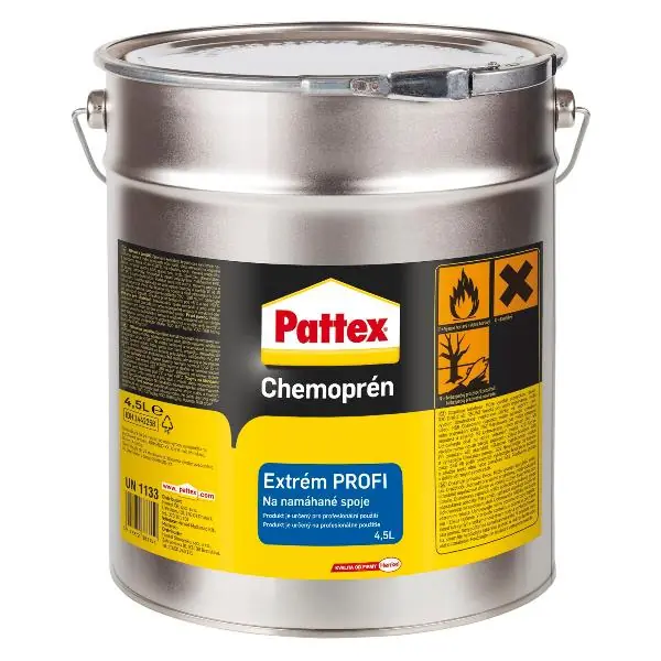 PATTEX stavební lepidlo Chemopren Extrem Profi 4,5 litrů Cenově Výhodný