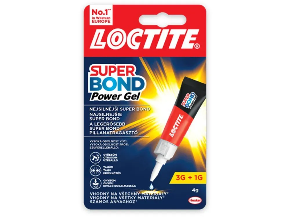 Doprava Zdarma Lepidlo vteřinové 4g gel SUPER BOND POWER