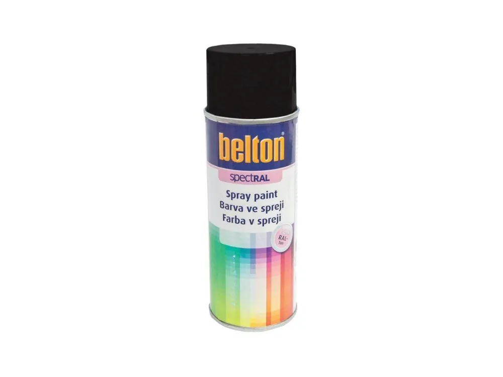 Barva ve spreji BELTON RAL 9005m, 400ml ČER matná Zlevněný
