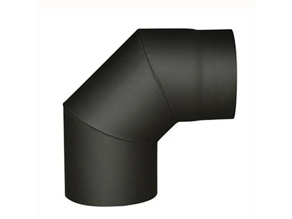 Koleno kouřové 130mm/90st.t.1,5mm ČER Značkový