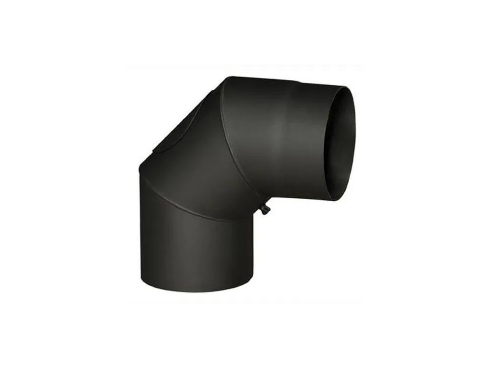 Originální Koleno kouřové s otv.120mm/90st.t.1,5mm ČER