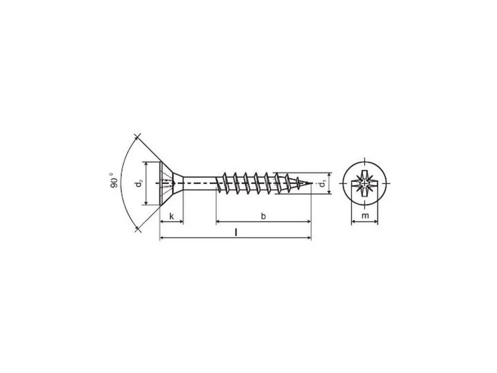 Vrut un.polozávit 5,0x 90mm ZZ (200ks) Dokud Zásoby Vydrží