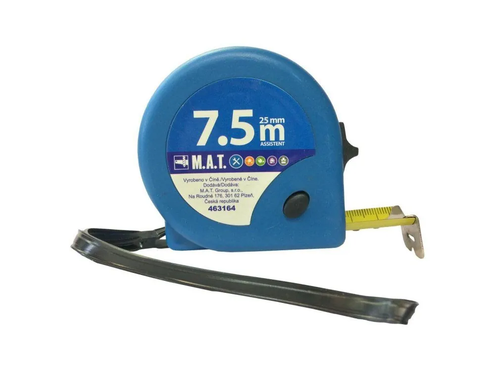 Metr stáčecí 7.5m/25mm ASSISTENT Tovární Cena