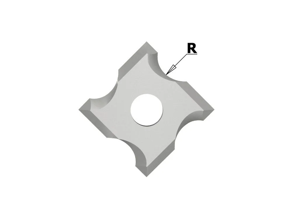 Omezená Nabídka IGM N034 Žiletka tvrdokovová radiusová - R1,5 mm MDF+