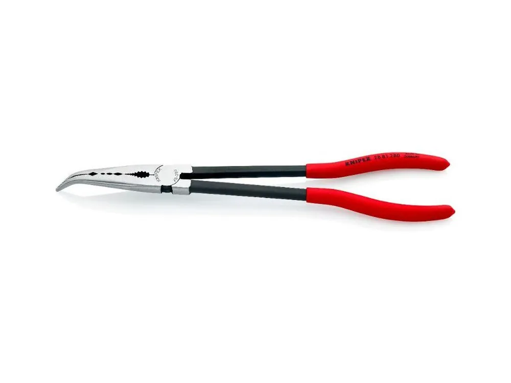 KNIPEX 2881280 Montážní kleště zahnuté, 280 mm Víkendová Akce