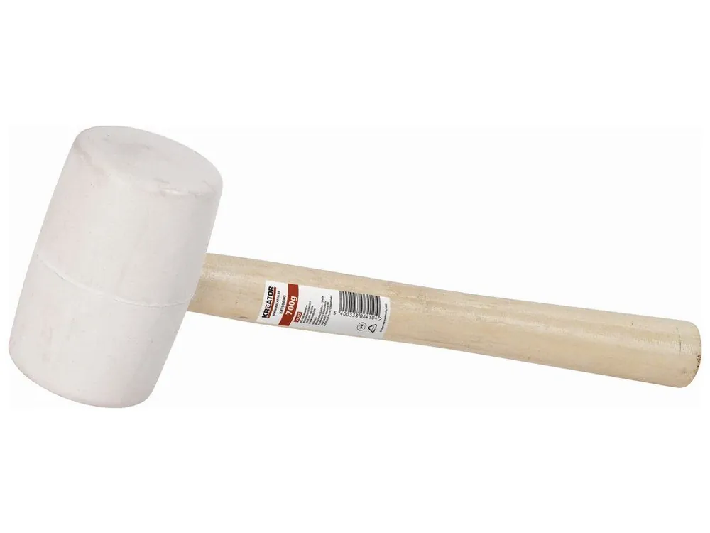 KRT904005 - Gumová palice bílá 700g - Dřevěná násada Nová Kolekce
