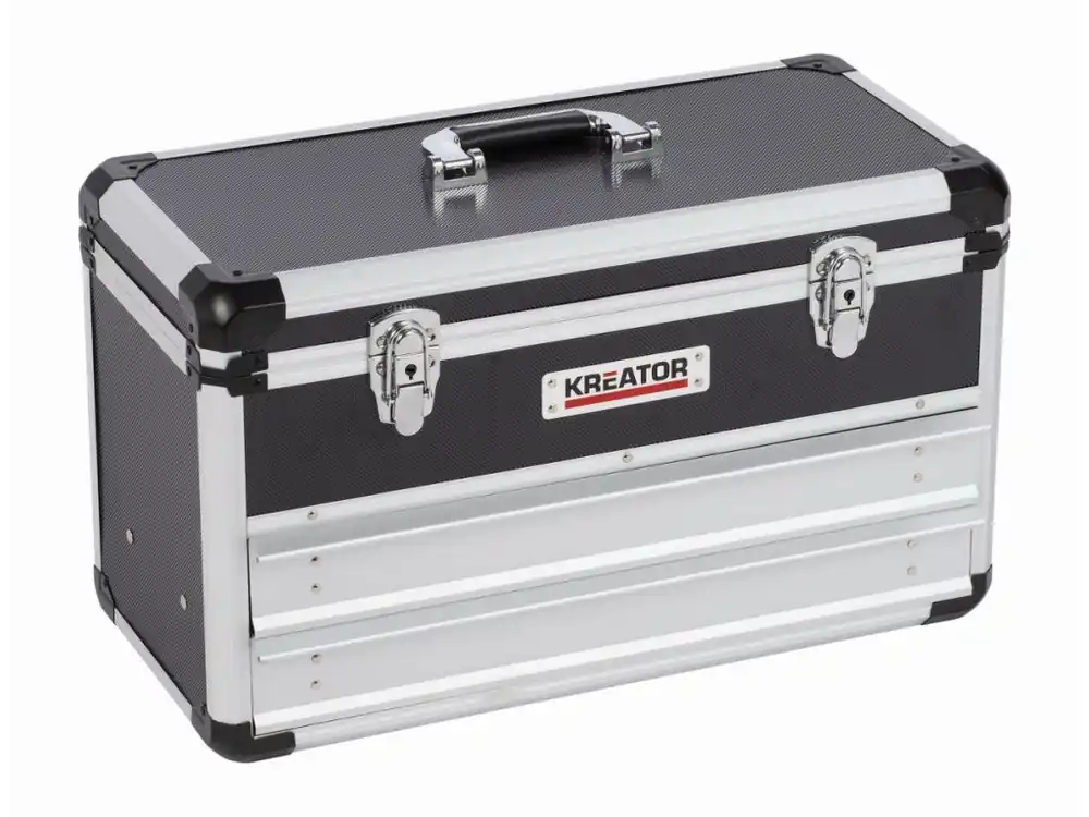 KRT640602B - Hliníkový kufr 523x240x305mm 2 zásuvky Akční Cena