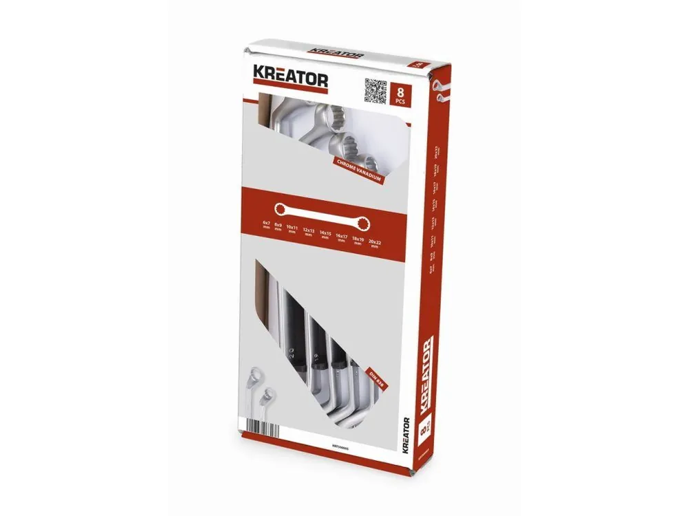 KRT500005 - Sada oboustranných očkových klíčů 6-22mm - 8ks Oblíbený